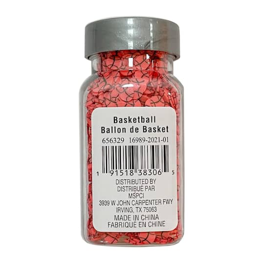 12 Pack: Basketball Specialty Glitter Shapes by Recollections™